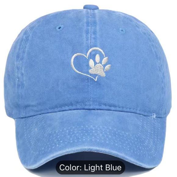 NWT Paw 🐾 Embroidered Baseball Cap, 100% Cotton, Adjustable fit, Unisex - Picture 2 of 2